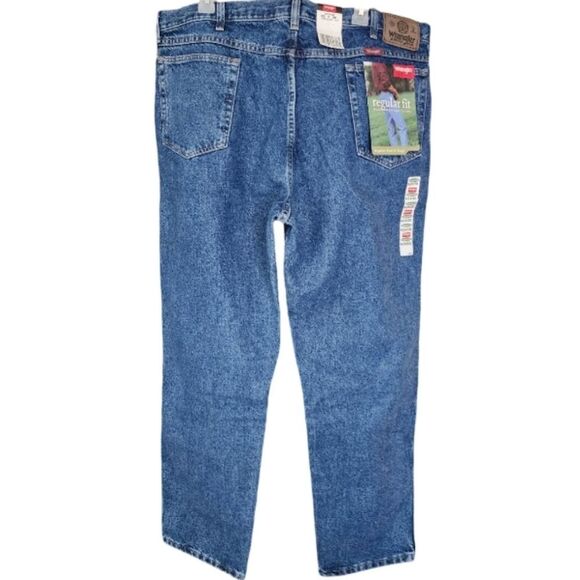 Vintage Wrangler 96508DS Regular Fit Jeans 42x30 USA Made NWT 100%‎ Cotton Denim - Picture 3 of 8